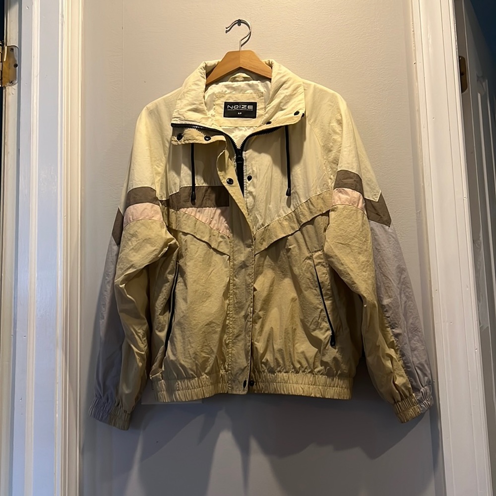 Bomber style rain jacket